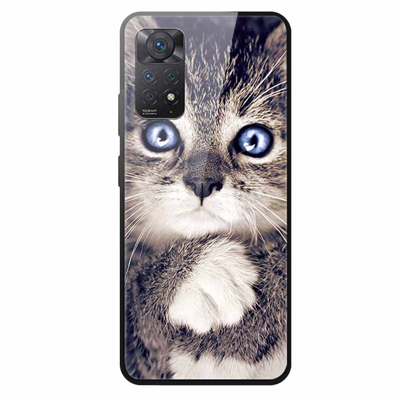 Tempered Glass Case For Xiaomi Redmi Note 12 Pro 4G Case Hard Glass Back Cover For Redmi Note 12 Pro 4G Phone Case Soft Bumper