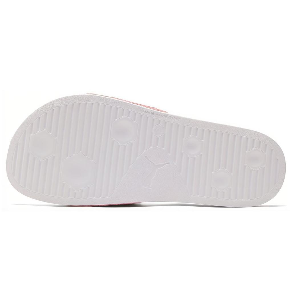 Puma Leadcat Thick Sole Comfortable Versatile Slide Sandals Unisex Sandals White Pink 382078-02