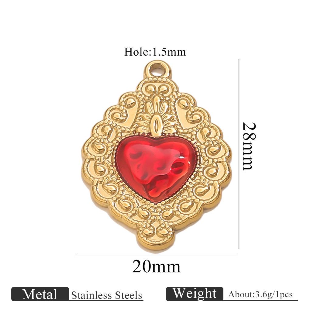 Yori 5Pcs 18K Gold PVD Plated Oil Drop Small Pendant Bracelet Necklace Creative DIY Pendant Accessories Wholesale Jewelry