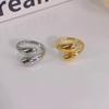 Glossy Water Droplet Adjustable Wrap Ring