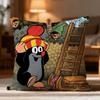 Fashion T-Tthe Little Mole Cushion Cover Soft Washable Pillow Case Multi-Scene For Couch Bed Travel Office Use