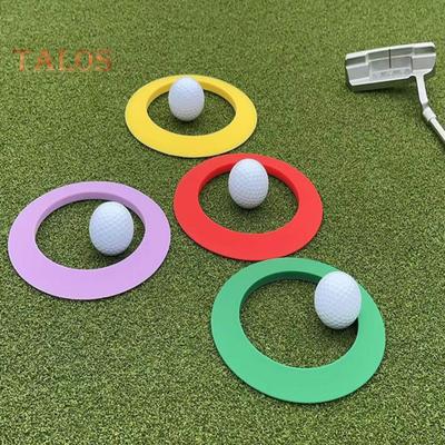 Silicone Golf Putting Ring Indoor Outdoor All-Direction Practice Golf Hole Putting Cup Putting Accuracy Trainer Golf Training Aid Golf Accessories