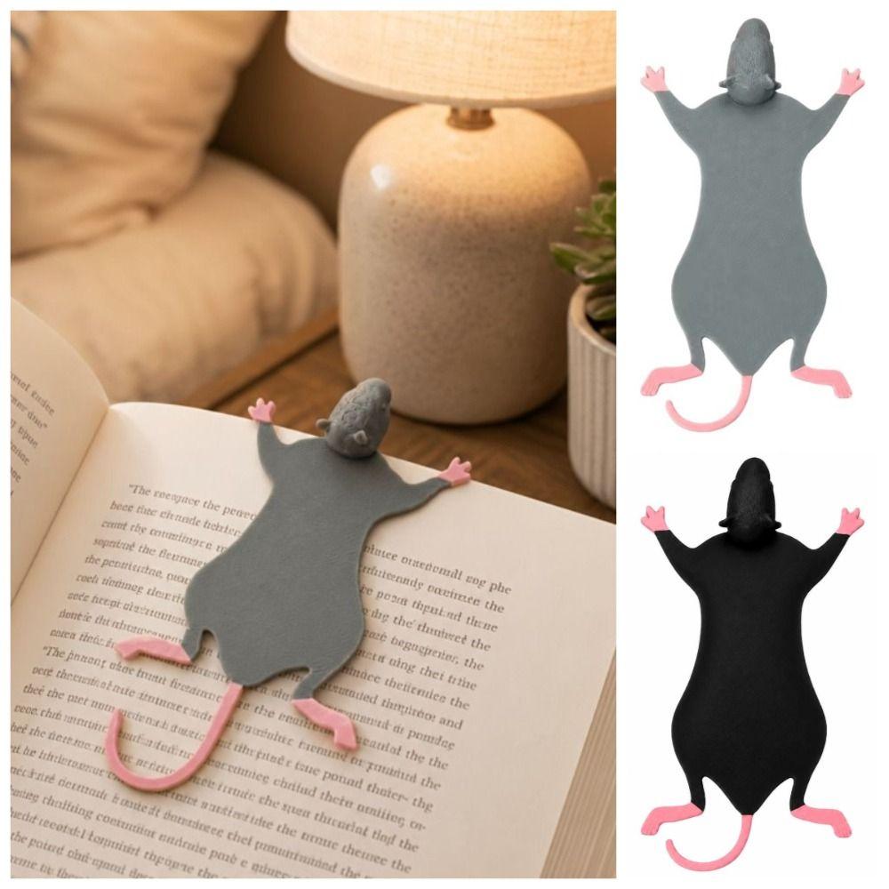 Cartoon 3D Animal Book Mark 3D Printed Book Page Marker Squished Animal Bookmark for Book Lovers