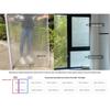 Frosted Glass Film: Anti-Peep, Anti-Collision Privacy Striped Sticker for Office Windows