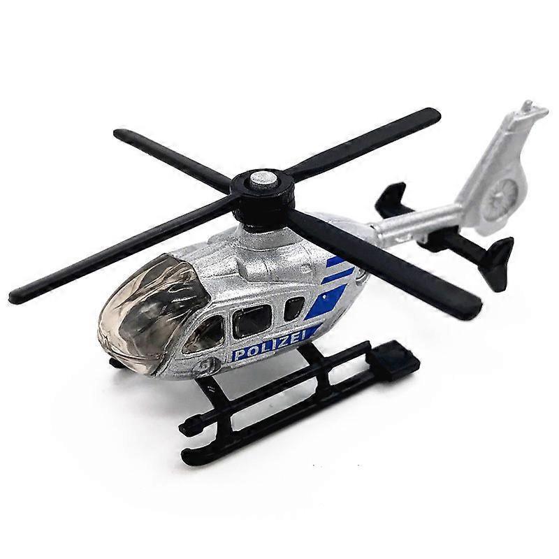 1PCS Children's Helicopter Toy Alloy Police Aircraft Military Model Ornaments Boy Toy Taxi Simulation Helicopter Christmas Gift