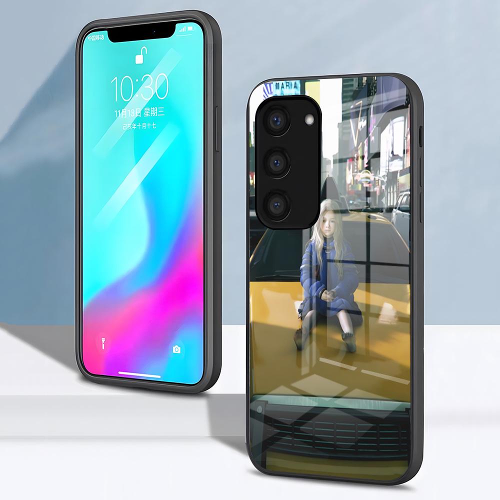 Diana Pragmata Handyhülle Für Samsung S26 S25 S24 FE S23 S22 S21 Plus S20 Ultra Note20Ultra Schwarze Glasabdeckung