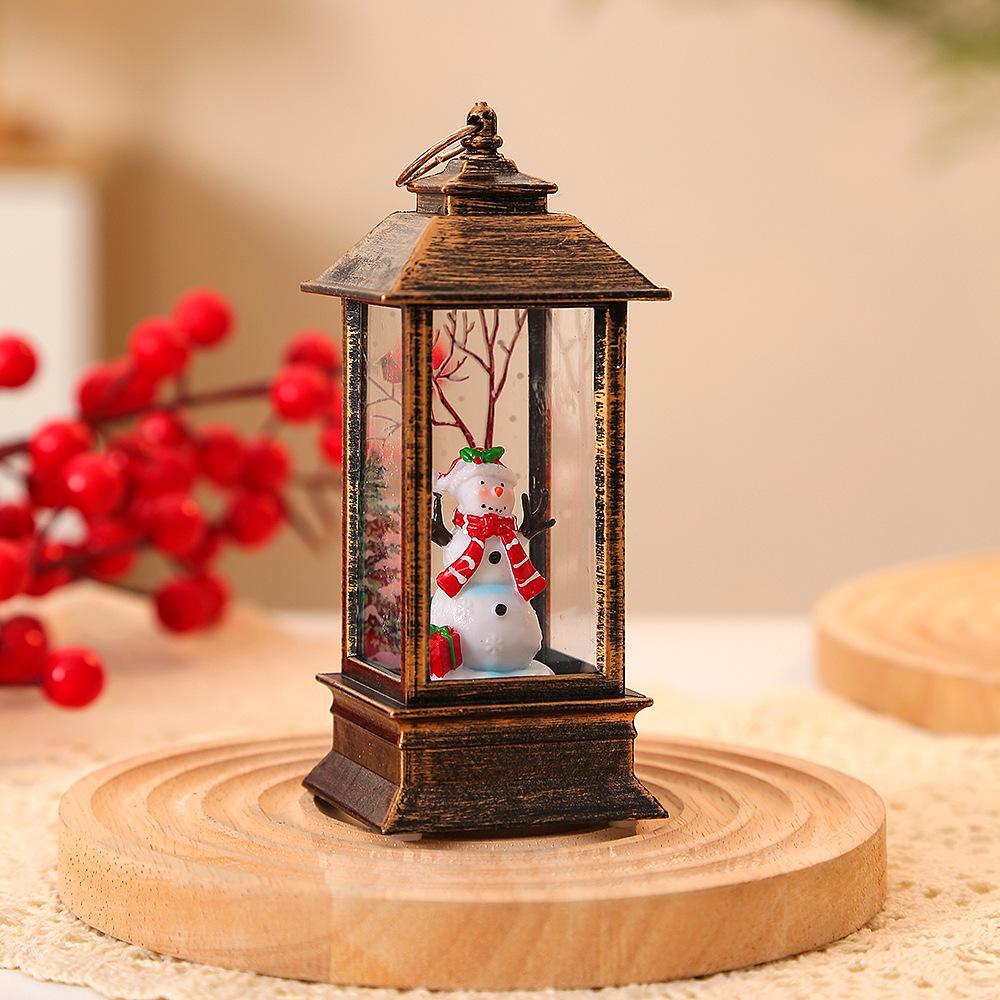 LED Santa Claus Christmas Lantern - Handheld Interior Decoration