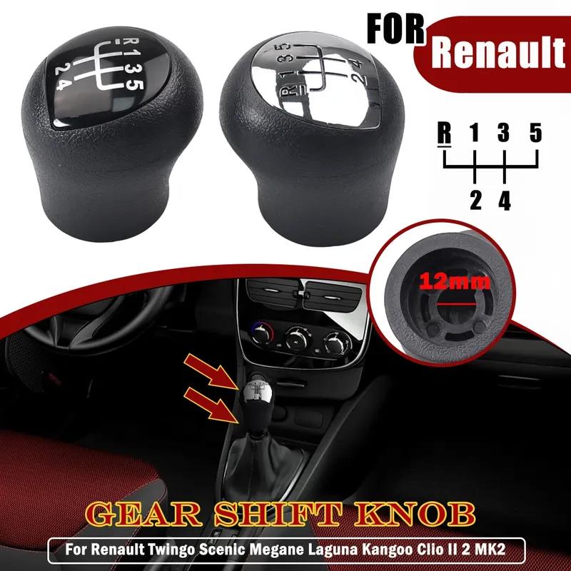 Matte Gear Shift Knob Lever Shifter Handball Stick Pen Handle Head For Renault Twingo Scenic Clio II 2 MK2 Megane Laguna Kangoo