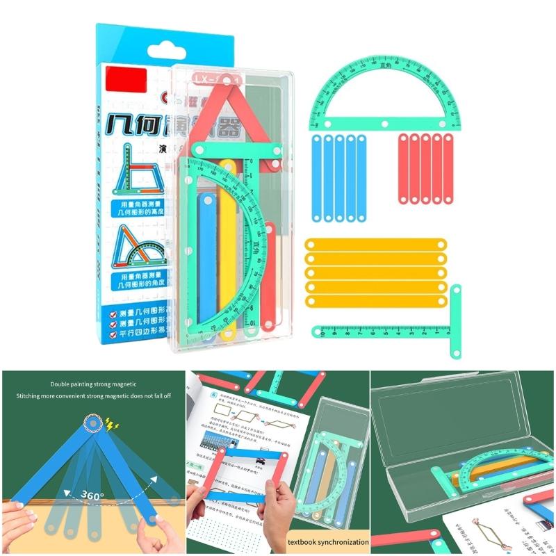 Educational Magnetic Demonstrator Building Set For Geometry Shape Construction And Interactive STEM Activities