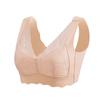 Women Thin Breathable Lace Wireless Comfort Bra For Middle Aged Ladies