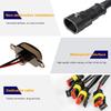 4PCS Car Grille Lights, Bright Amber LED Grill Lights With Wiring Harness, Waterproof Front Grill Trim Lamps, Vehicle Exterior Grille Lamps