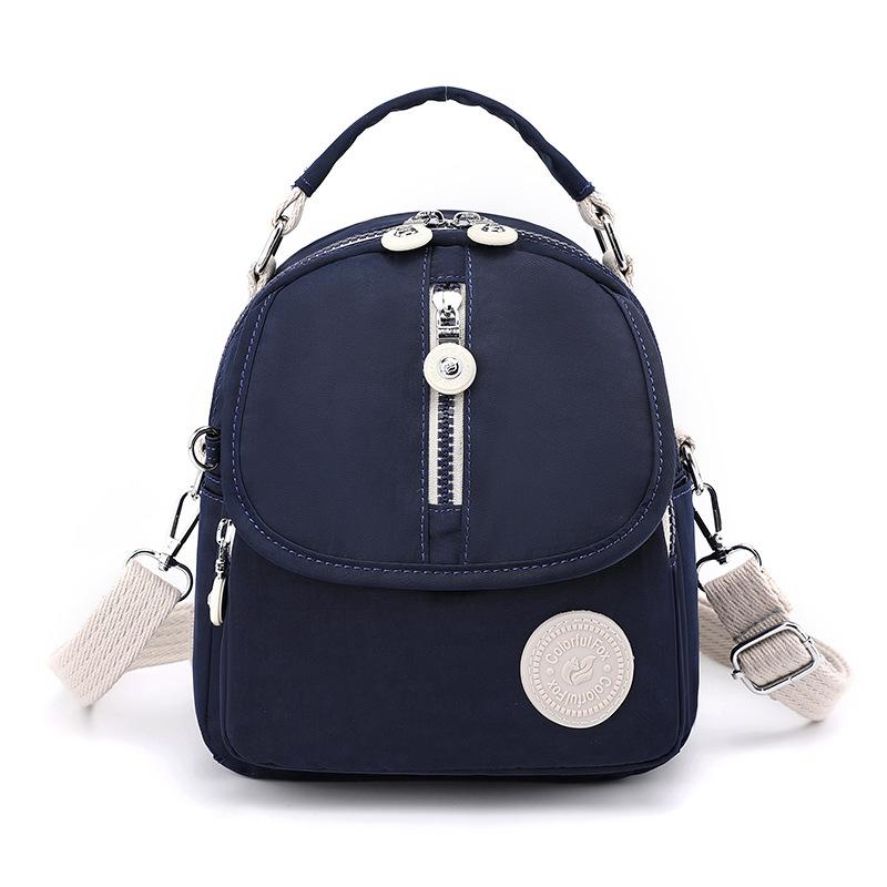 New Women's Shoulder Bag Simple Multi-functional Backpack Outdoor Leisure Large Capacity Fashion Contrasting Messenger Bag