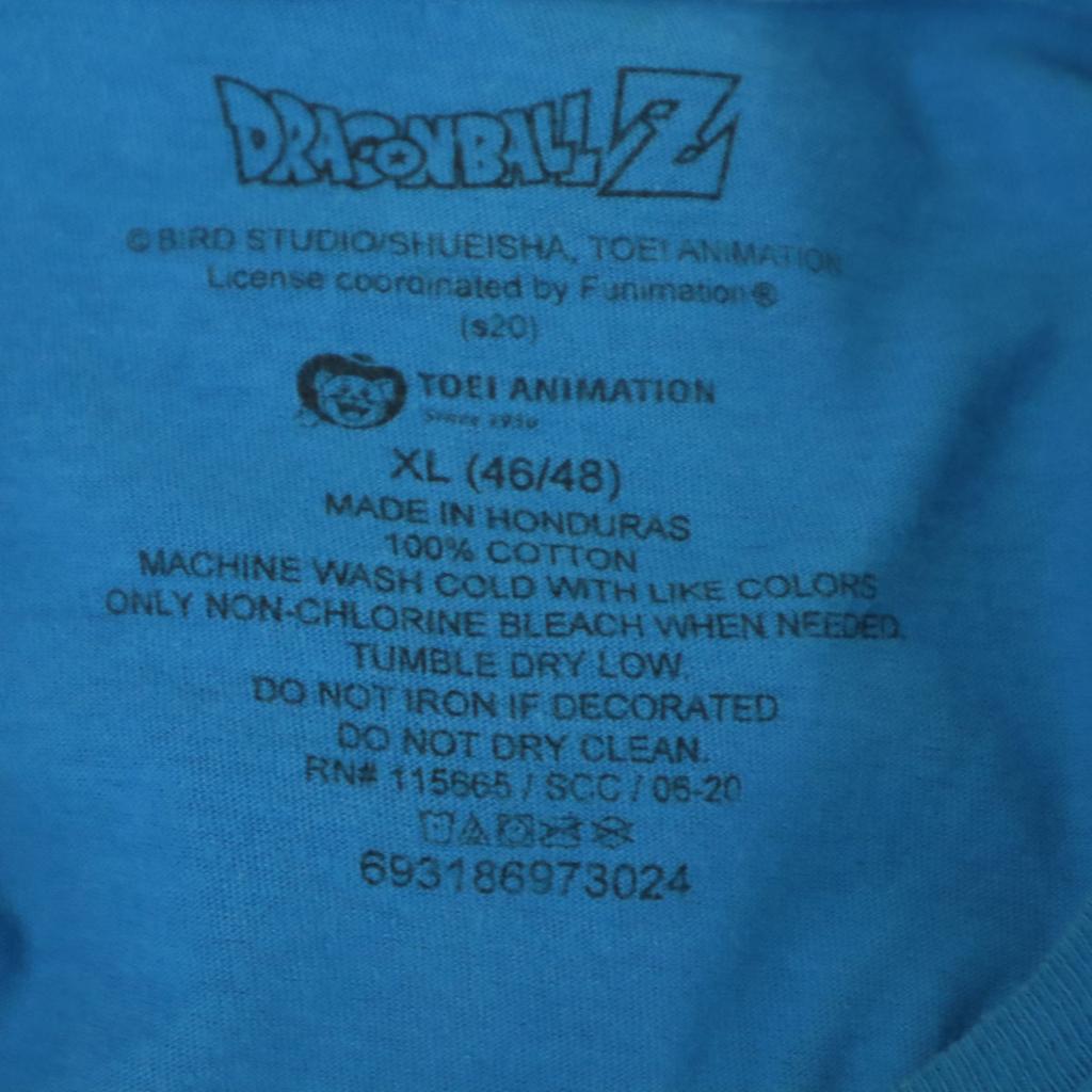 DRAGONBALL Z Piccolo Son Gohan Short Sleeve T-shirt XL Light Blue Men's Used