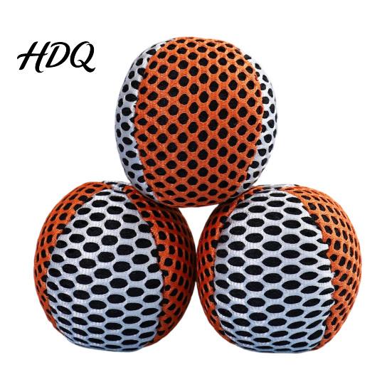 Polyester Fiber Football 3Pcs Bags Set Soft Fabric Filled Toss Balls Juggling оранжевый