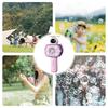 Handheld Space Bubble Gun Machine With Fan Led Lights Fully Automatic Electric Soap Maker Machine Outdoor Toys For Children