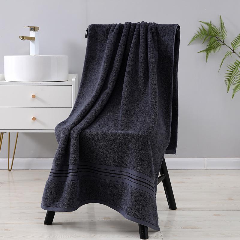 

600g Thick Pure Cotton Oversized Bath Towel, 160x80cm, Large Hotel & Home Wrap 160*80 темно-серого