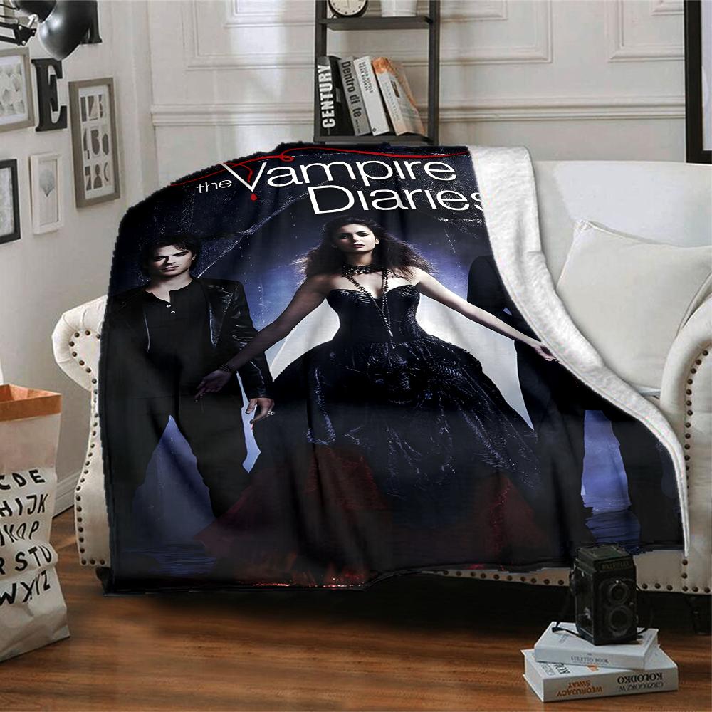 1pc The Vampire Diaries3 Blanket, Gift, for Men and Women, Soft Blanket, Good for Sofa Bed Couch Travel, Lightweight Flannel Blanket