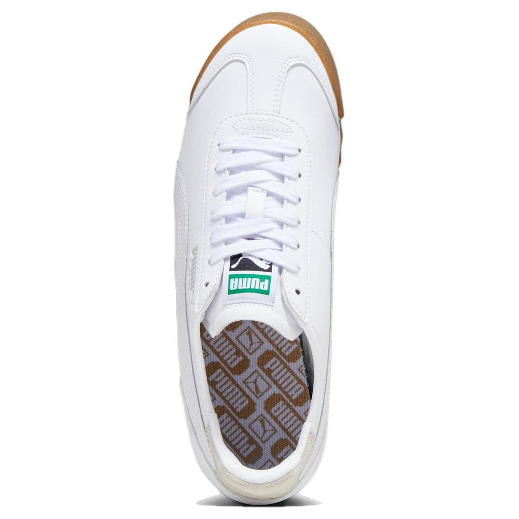 Puma Roma Comfortable Durable Low-Top Lifestyle Sneakers Unisex Sneakers White 393292-01