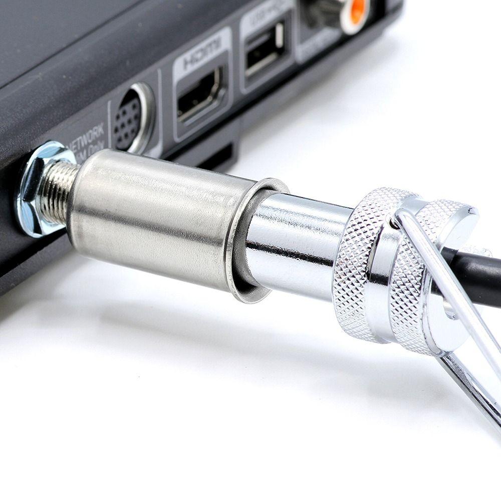 Silver F Connector with Knurled Knob Wrench Sleeve Security Shield  for RG6 RG59 RG11 Coax Cable