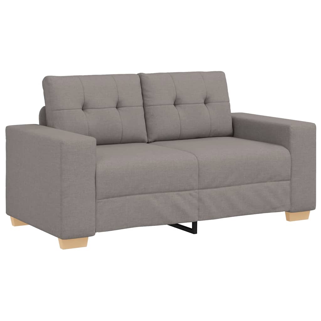 Loveseat Sofa Taupe 160x77x82 cm Fabric