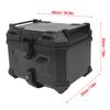 Rear  Box  Construction 45L Waterproof Motorcycle Rear Luggage Box Reflective Strips for Store Helmet Gloves Tools