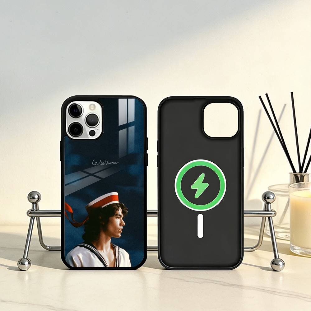 C-ConanS G-Gray Wishbone-s Phone Case For iPhone17,16,15,14,13,12,11 Plus,Pro Max Magnetic For Magsafe Wireless Charging
