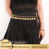 Ethnic Style Women's Tassel Coin Waist Chain for Belly Dance and Fashion Dresses