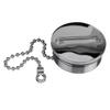 Boat Marine Deck Fill Cap 1.5 Inch Replacement-Cap with Chain Fuel Water Gas 50mm for Yachts Caravans Motorhomes Trucks Tractors