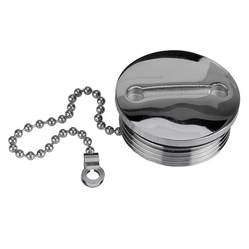 Boat Marine Deck Fill Cap 1.5 Inch Replacement-Cap with Chain Fuel Water Gas 50mm for Yachts Caravans Motorhomes Trucks Tractors
