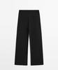 Masimodutti Wool Blend Stitch Detail Pants