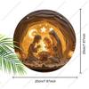 Holy Night Nativity Scene Pendant, Decoration of Home Walls or Doors, 2d Flat Wooden, Christmas Decoration, Gifts for Friends and Family