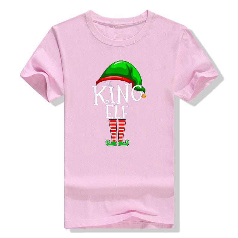 The King Elf The-Queen-Elf Christmas Costume Family Matching Group Xmas Gift Men Women Dad Mom T-Shirt Gifts Graphic Tee Tops S