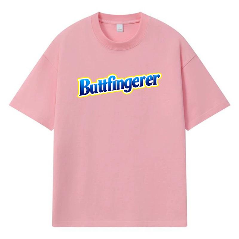 2026 Buttfingerer Printed Graphic Y2k Harajuku Streetwear 100% Cotton T Shirt Casual Oversized Summer Men T-shirt