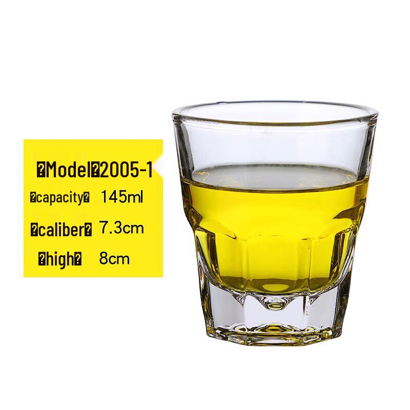 ZISIZ Octagonal Tempered Glass Cup