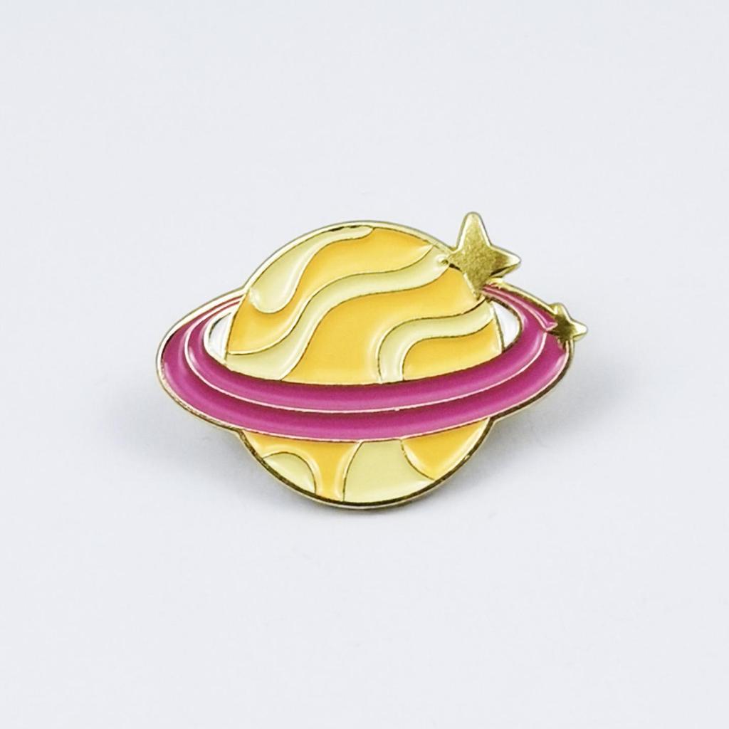 Broche de Planeta Galaxia Colorido - Pin de Insignia de Aleación para Bolsos
