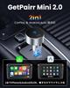 GETPAIRR Mini 2.0 Wireless CarPlay/Android Auto Adapter, Ultra Small, Plug & Play, Automatic Connection,