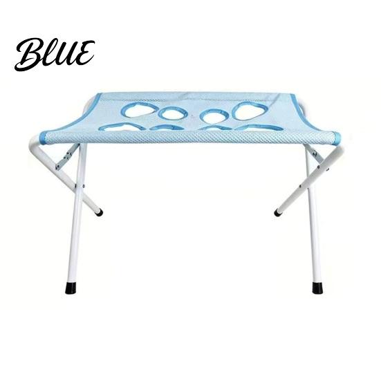 Cat Bathing Restraint Net Pet Grooming Table with Foldable Stand Adjustable Strap Hammock 8-Hole Dog Nail Clipping Assistant Washing Station