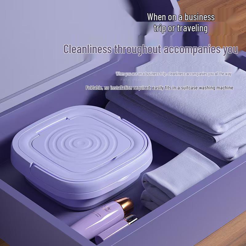 Compact Stackable Mini Washing Machine for Underwear & Socks - Portable and Ideal for Dormitory & Home Use.