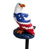 Eagle Figurine Garden Solar Stake Light Waterproof Decorative American Bald Eagle Solar Garden Lights for Yard Patio Lawn Party