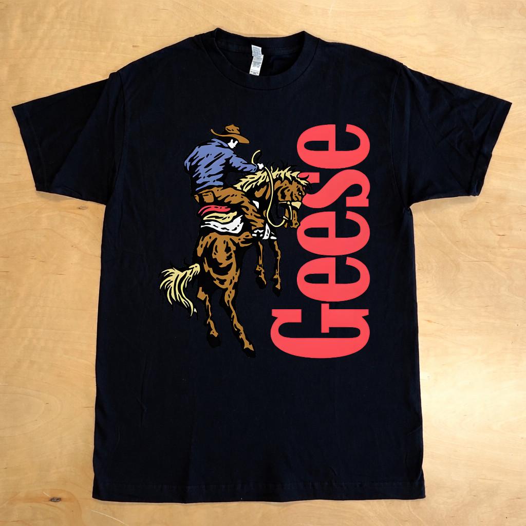 Unisex Country Music Cowboy Rodeo Geese Graphic T-Shirt M