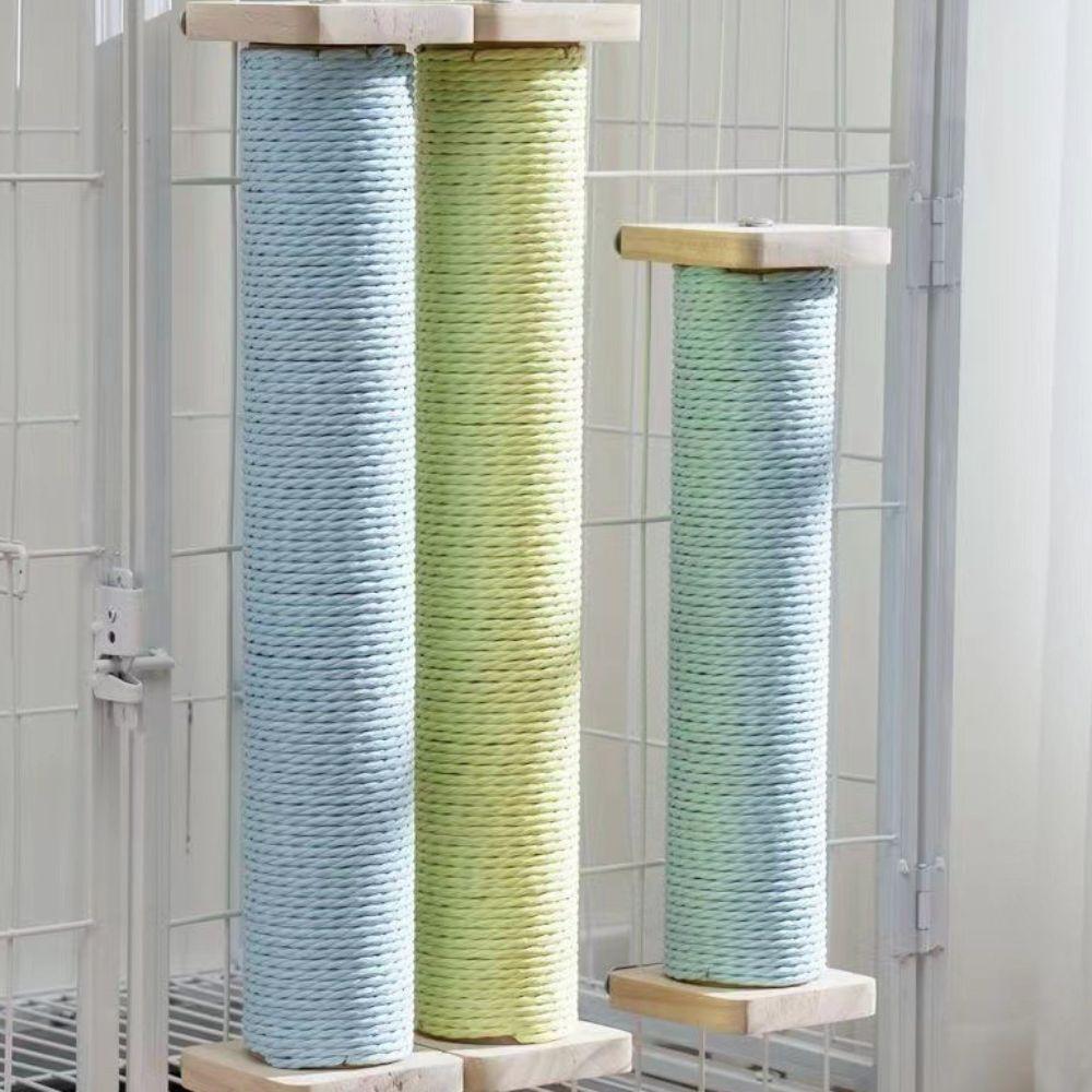 Sisal Cat Scratcher Pole Wear-resistant Non-Shedding Cat Scratching Column Vertical Non-Debris Cat Claw Grinding Toys