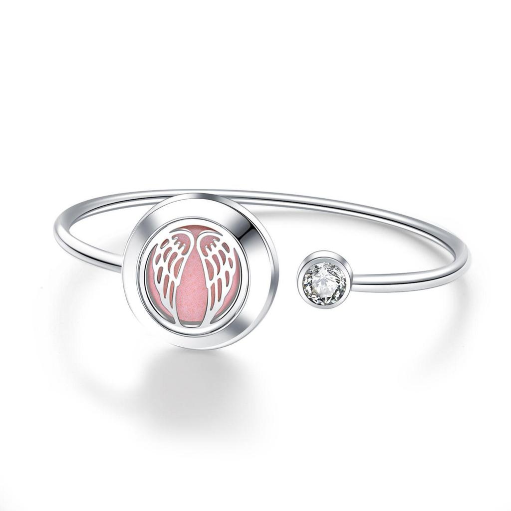 Tree of Life Aromatherapy Diffuser Bracelet - Rotating Hollow Design, Alloy & Stainless Steel, Non-Magnetic Couples Bracelets