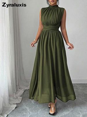 Summer New Slimming Romantic Delicate Elegant Leisure Vacation Style Dress for Women