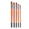 5 Artist Watercolor Painting Brushes Brush Oil Acrylic Flat&Tip Paint Kit