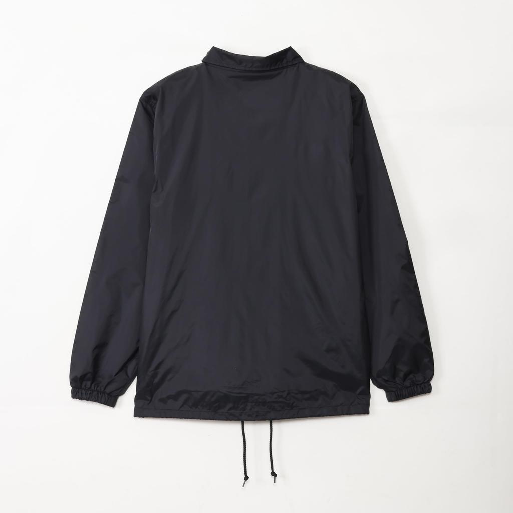 Small Planet Marvel Embroidered Coach Jacket with Marvel Studios Logo, Size L, Black