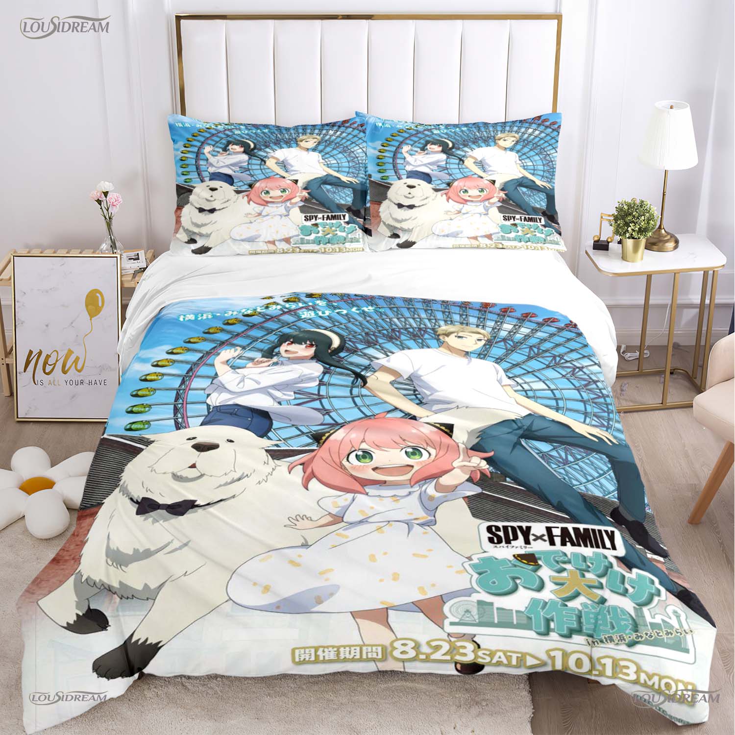 

Comforter Cute Spy X Family Cartoon All Season Comforter Bedding Set Soft And S Single/Double/Queen/King Comforter (quilt)-EU Single(135*200cm)3pcs