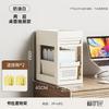 Mobile Bookshelf with Wheels Student Desk Organizer Office Book Storage Stand Layered Floor Standing Shelf for Home And Office