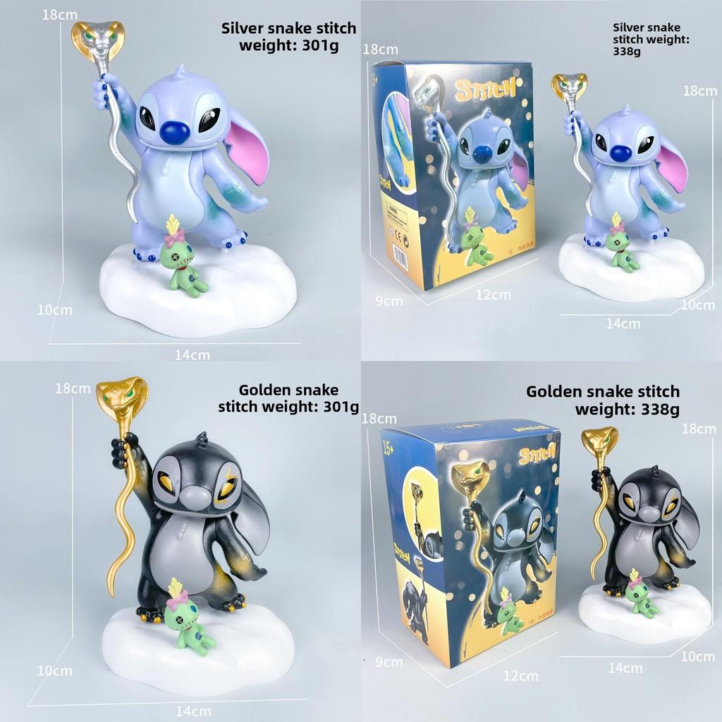 Stitch Snake Pvc Anime Figure With Collectible Packaging For Year Of The Snake Fans