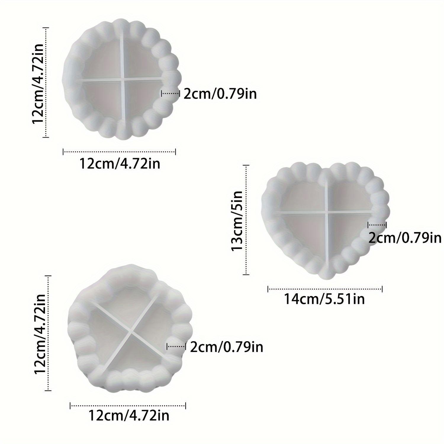 

3 шт. Силиконовые формы, прочные силиконовые формы для подставок, формы для подносов из пузырчатой смолы, формы для подносов из гипса, подносы для украшений, украшения для дома, подарочные формы 3pcs