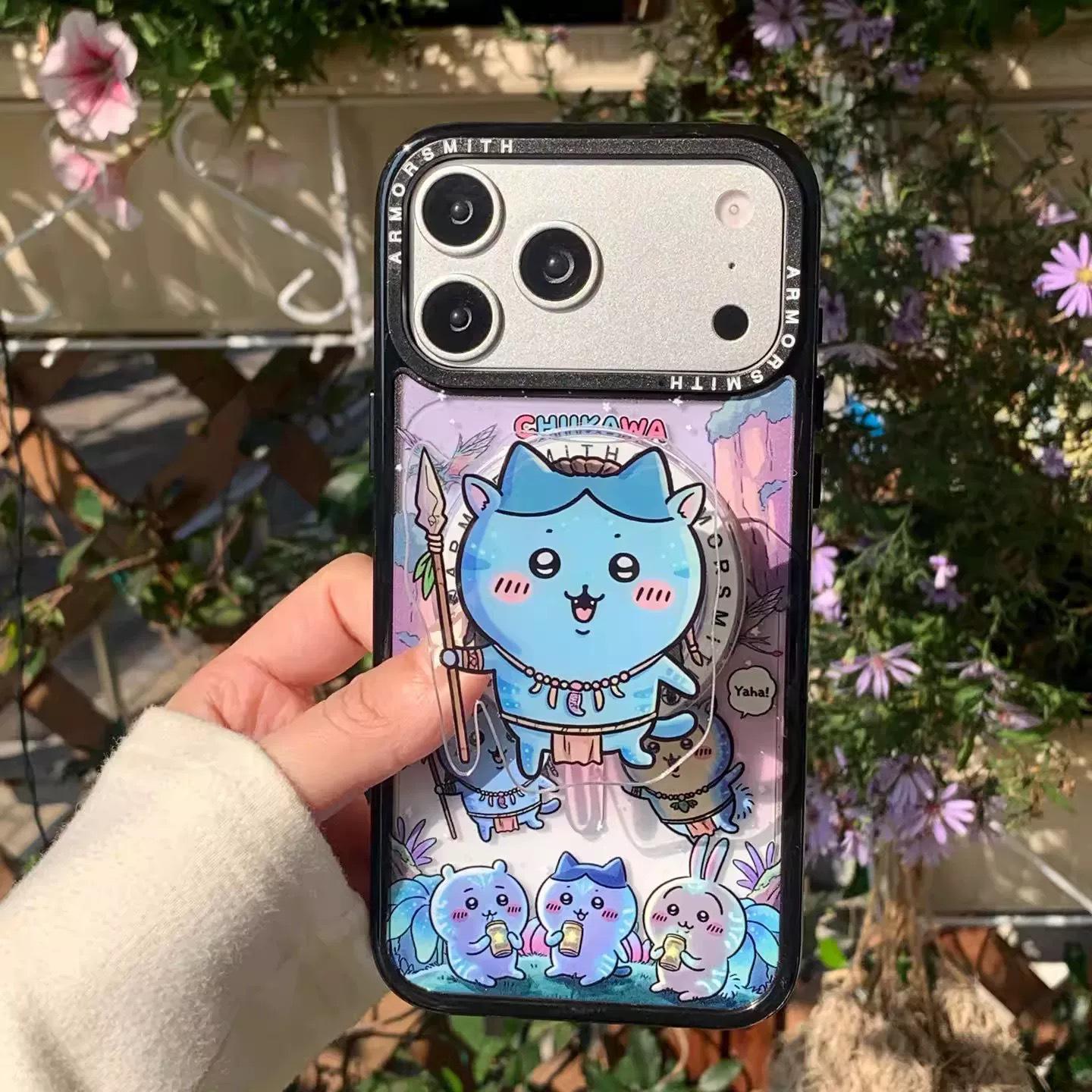 

Kawaii Cartoon Gyi MagSafe Magnetic Stand with Strong Suction and Retractable Airbag Design Magnetic Suction Stand [OPP Bag Packed]